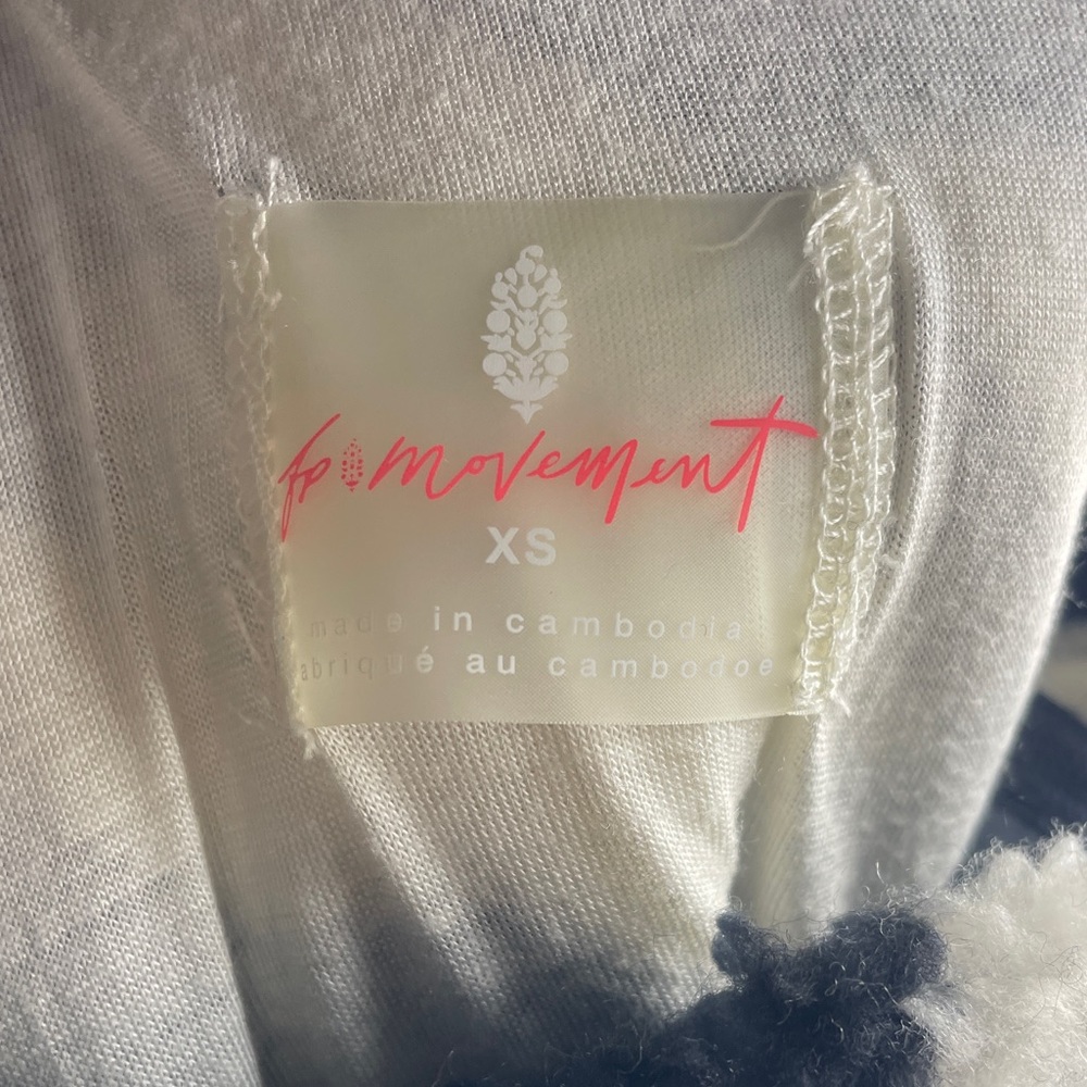 NWT FP Movement Hit the Slopes Fleece Overalls Houndstooth Combo Sizes XS, S, L - Picture 6 of 12